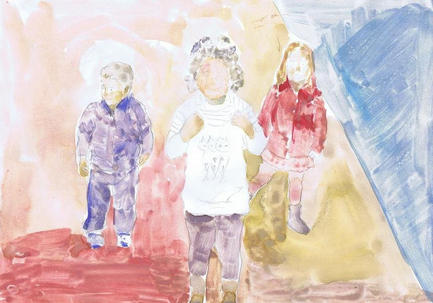 boceto niños