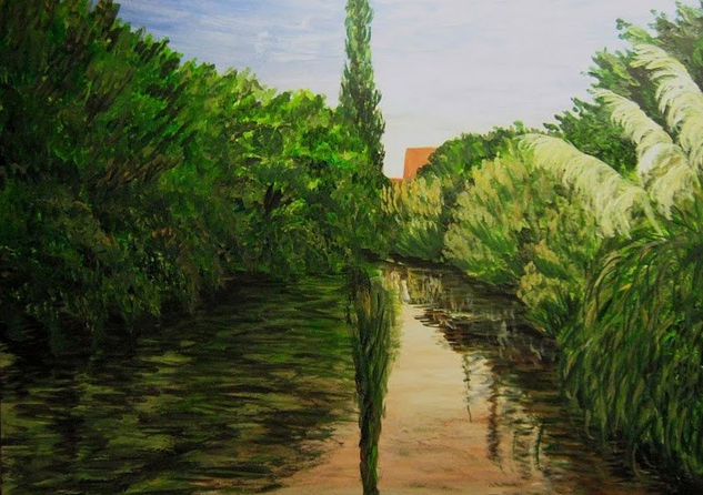 ARROYO Y CORTADERAS.... Acrylic Panel Landscaping