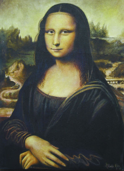 la monalisa Óleo Lienzo Paisaje