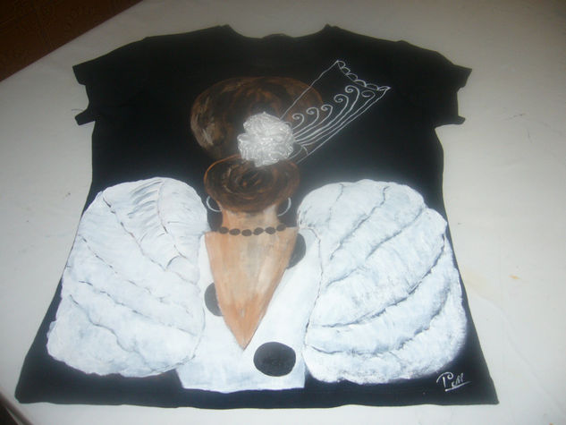 Camiseta pintada 3 Others Textile Figure Painting