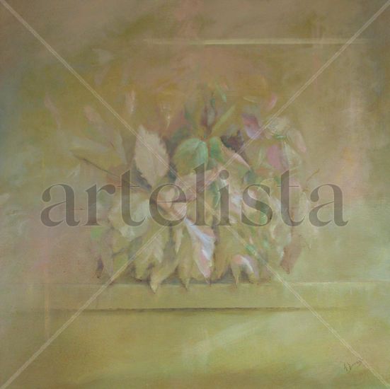 RAMITO DE HOJAS PARA UN OTOÑO Oil Canvas Floral Painting