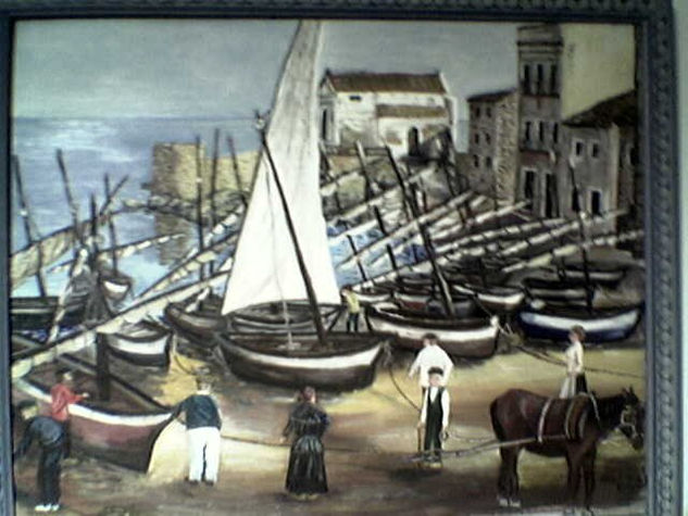 vespre Óleo Lienzo Marina