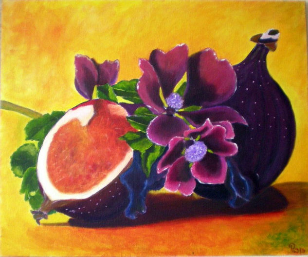 De Higo a Breva Acrylic Canvas Still Life Paintings