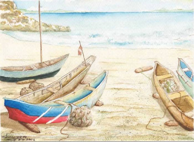 botes Watercolour Card