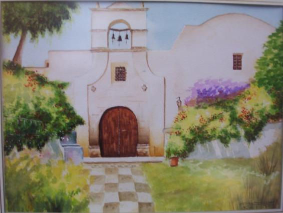 iglesia Watercolour Card