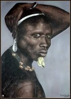 Africa. Pastel Papel Retrato