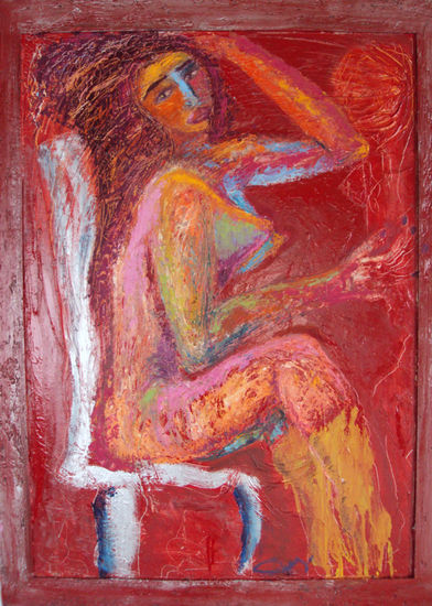 Ramona. entretiempo Oil Panel Nude Paintings