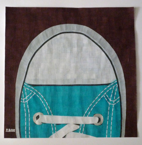 Zapatilla azul