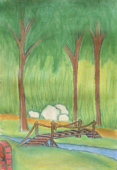 Puentecito pro Pastel Paper Landscaping