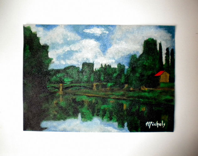 Brücke über die Marne bei Créteil,um 1888. Acrylic Canvas Landscaping