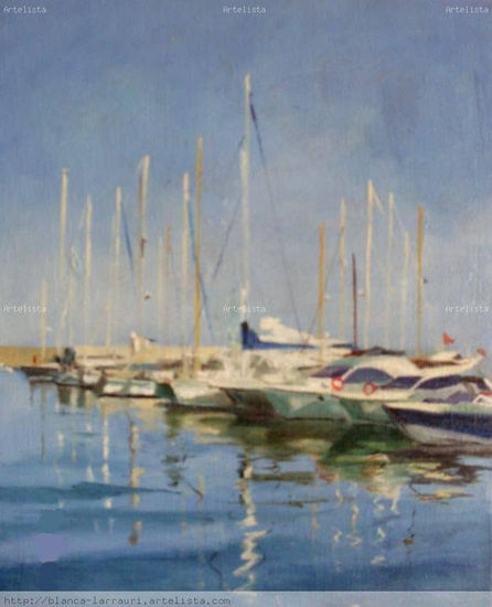 reflejos Oil Canvas Marine Painting