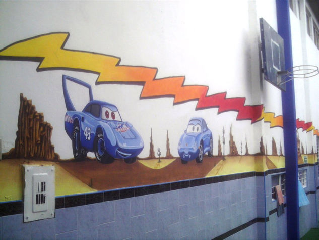 Cars mural01 