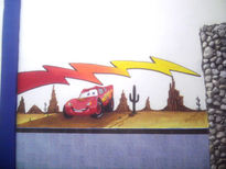 Cars mural07