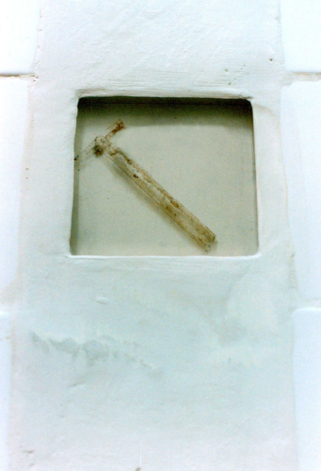 maquinilla en pared