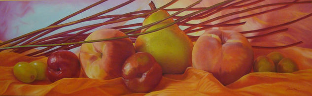 Bodegòn rosa Oil Canvas Still Life Paintings