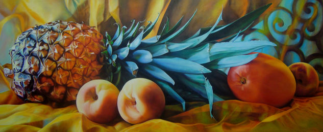 "La piña" Oil Canvas Still Life Paintings