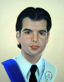 Retrato al pastel