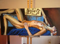 desnudo azulado