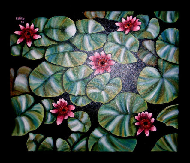 nenúfares Oil Canvas Floral Painting