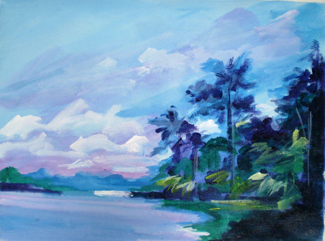 Paisaje brasileño Acrylic Canvas Landscaping