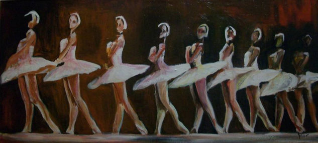 cuerpo de baile Oil Canvas Figure Painting