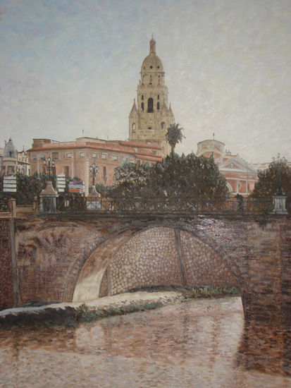 PUENTE VIEJO, AYUNTAMIENTO Y TORRE DE LA CATEDRAL MURCIA 