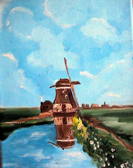 Paisaje Holandes Oil Canvas Landscaping