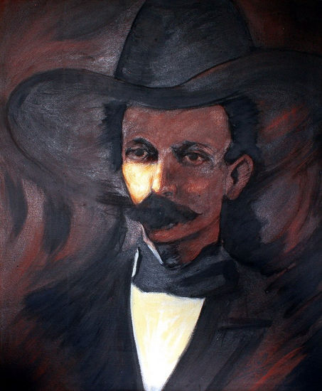 Marti Iluminado Óleo Lienzo Retrato