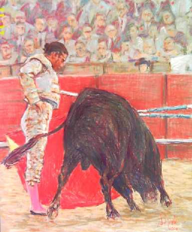 Torero IV Pastel Cartulina Paisaje