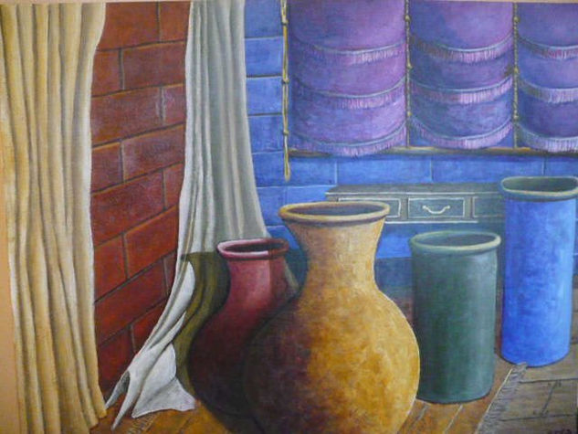 Interior bizarro Acrylic Canvas Still Life Paintings