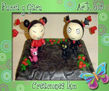 Adornos para tortas en porcelana fría. Creaciones LKM