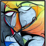 Expo. Dibujos abstractos, pastel thumbnail 1