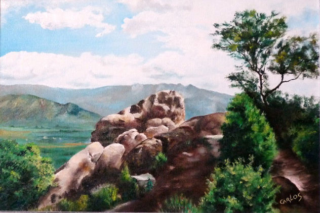 PAISAJE AL OLEO DE MORALZARZAL
