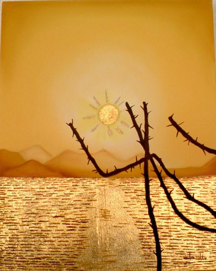 El sol Óleo Lienzo Paisaje