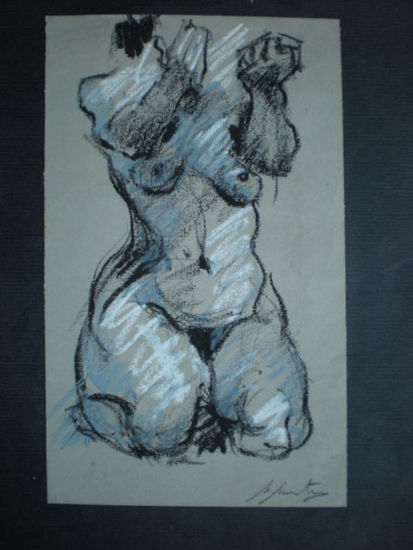 Apuntes Pastel Canvas Nude Paintings