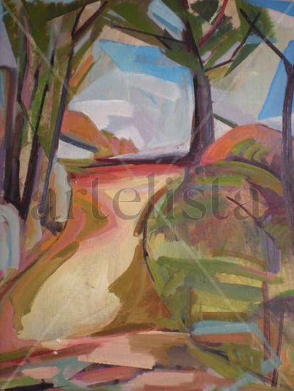 El Atajo Acrylic Canvas Landscaping