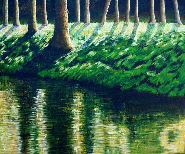 El río Acrylic Panel Landscaping