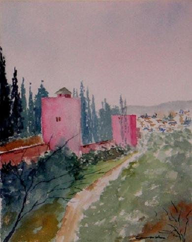 TORRE DE LA CAUTIVA Watercolour Paper Landscaping