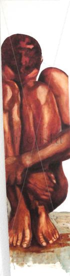 pensamiento Oil Canvas Figure Painting