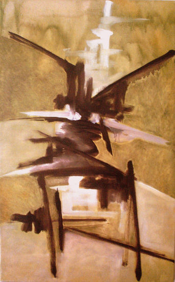 Gestual Verde Oil Canvas Others