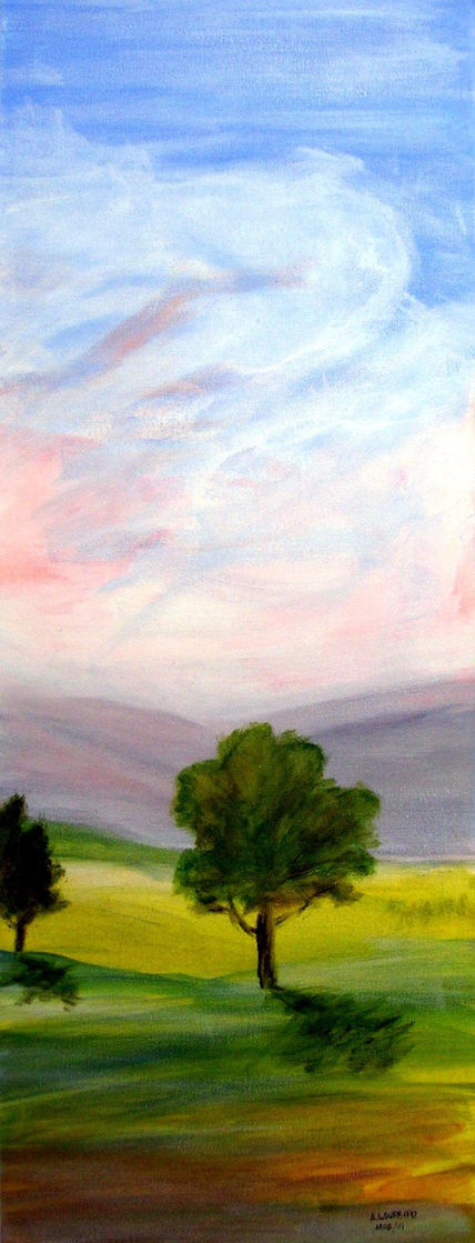 Planície com árvore