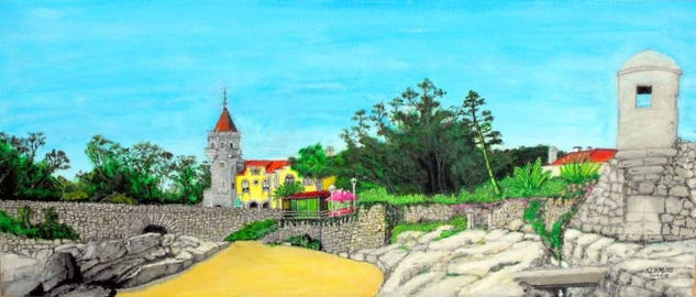 PRAIA DE STª. MARTA - CASCAIS Acrylic Canvas Landscaping