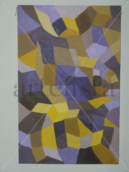 Estudio del Color - Amarillo - Violeta - Blanco Acrílico Papel Otros