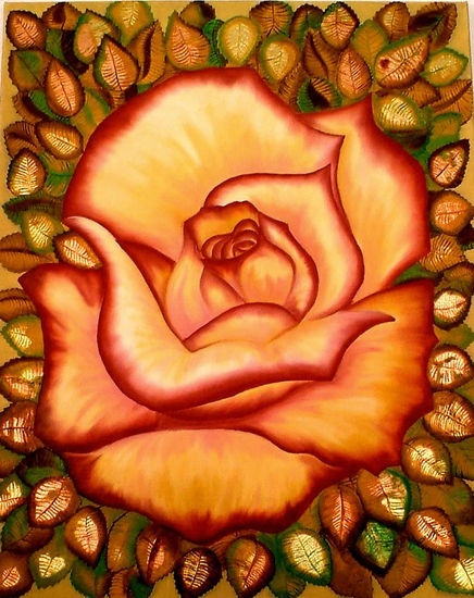 La rosa Oil Canvas Floral Painting