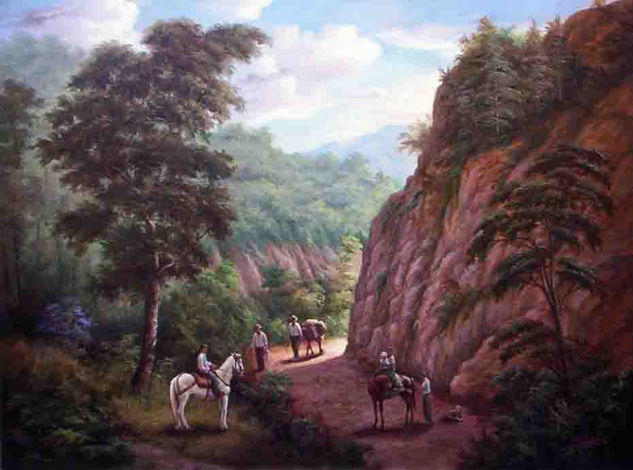 de la serie arrieros en camino Oil Canvas