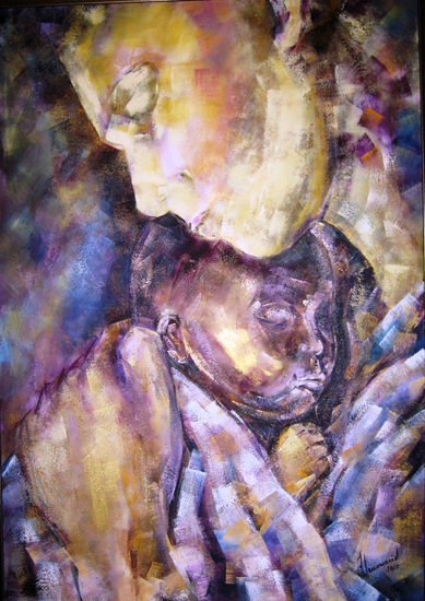 Madre e Hjo Oil Others Figure Painting