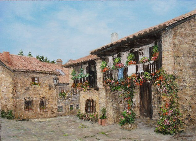 Bárcena Mayor 10 (Cantabria) Oil Panel Landscaping