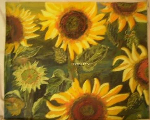 Girasoles Acrylic Paper Landscaping