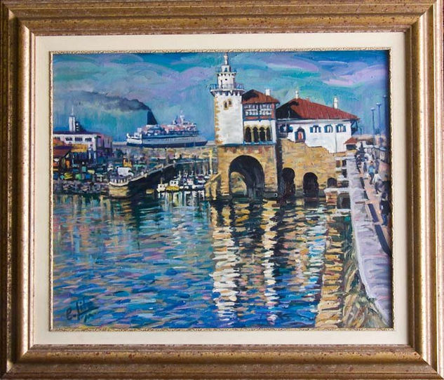 Puerto de Arriluze. (Bizkaia) Oil Canvas Landscaping