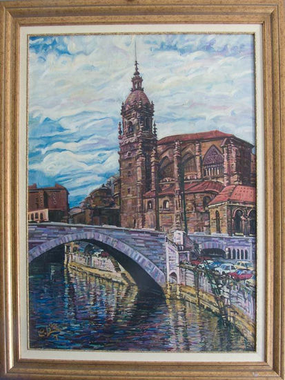 San Antón. (Bilbao) Oil Canvas Landscaping